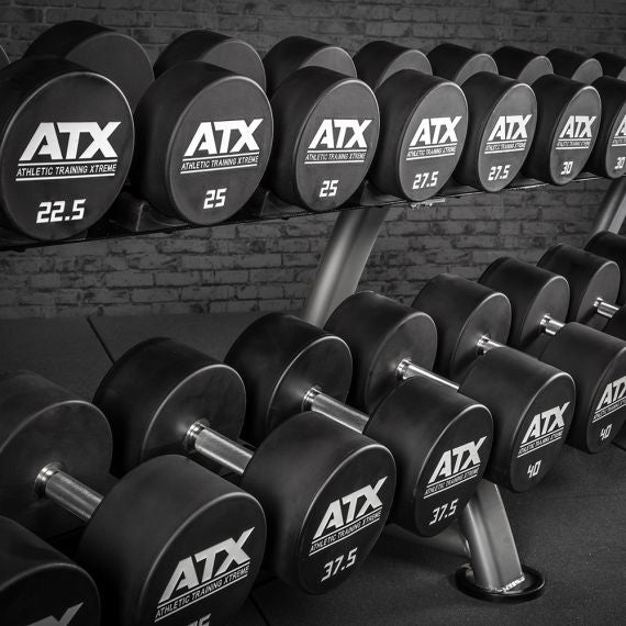 Urethan Dumbbells ATX® Kurzhanteln - 2,5 kg bis 60 kg   Hanteln im HQ-Finish