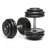 CHD-Kompletthantelsätze - Gummi - 2,5 kg Steigung - 5 bis 70 kg