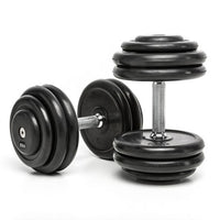 CHD-Kompletthantelsätze - Gummi - 2,5 kg Steigung - 5 bis 70 kg