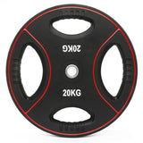 Polyurethan 4-Grip Hantelscheiben 30 mm 100 % geruchsneutral & passend für alle 30 mm Hantelstangen