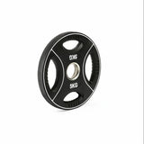 Polyurethan 4 Grip Hantelscheiben 50 mm - 5 kg schwarz/weiß