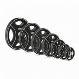 Vorteilspaket Polyurethan 4-Grip Hantelscheiben 50 mm – 125 kg SW