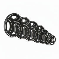 Vorteilspaket Polyurethan 4-Grip Hantelscheiben 50 mm – 125 kg SW
