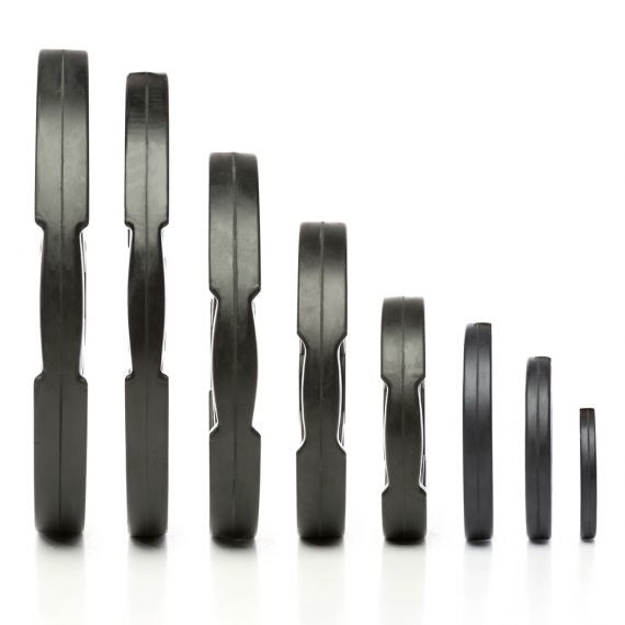 Hantelscheiben Gummi Gripper 50 mm 0,5 bis 25 kg