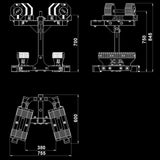 ATX® Octa-Dumbbells 2 x 36 kg Maße