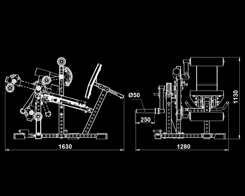 ATX® Leg Extension / Leg Curl - seated