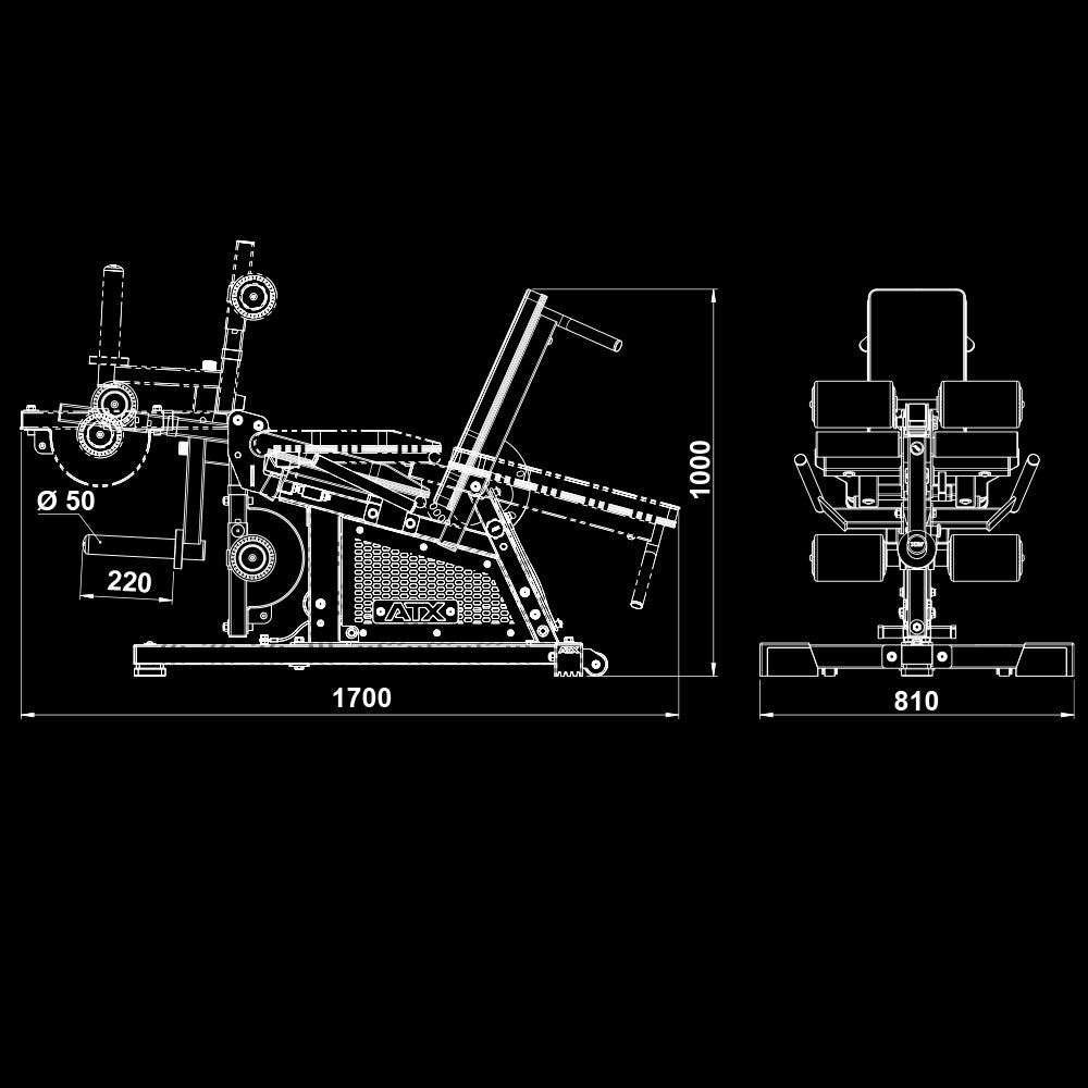 ATX® Beinstrecker-Beuger Sitzend/liegend