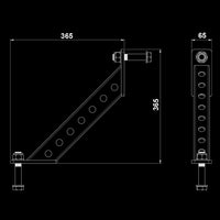 ATX® RIG 45° Strut Maße