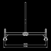 ATX® Deadlift Bar Jack / Hantelstangenheber - doppelseitig Abmessungen