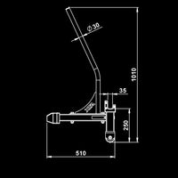 ATX® Deadlift Bar Jack / Hantelstangenheber - doppelseitig Maße