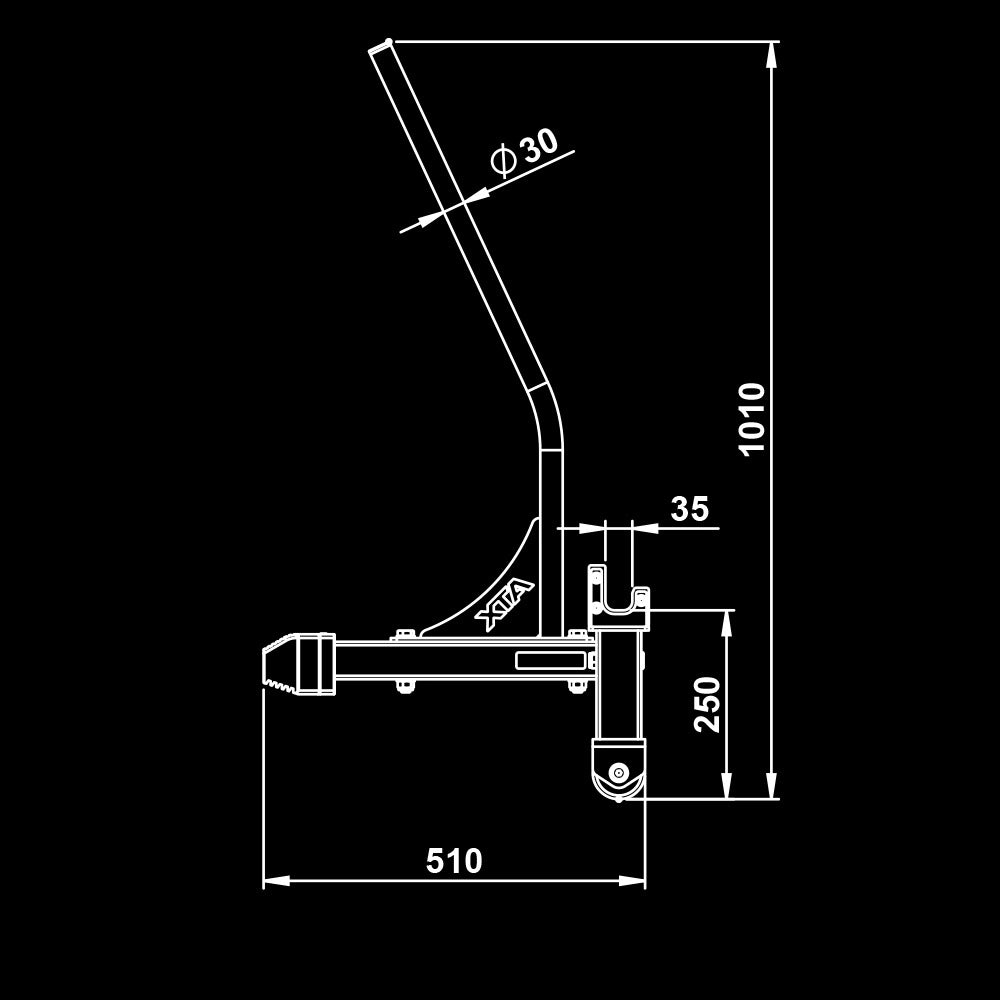 ATX® Deadlift Bar Jack / Hantelstangenheber - doppelseitig Maße