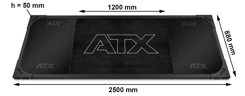 ATX® Deadlift/Kreuzheben - Plattform Black - Vollgummi