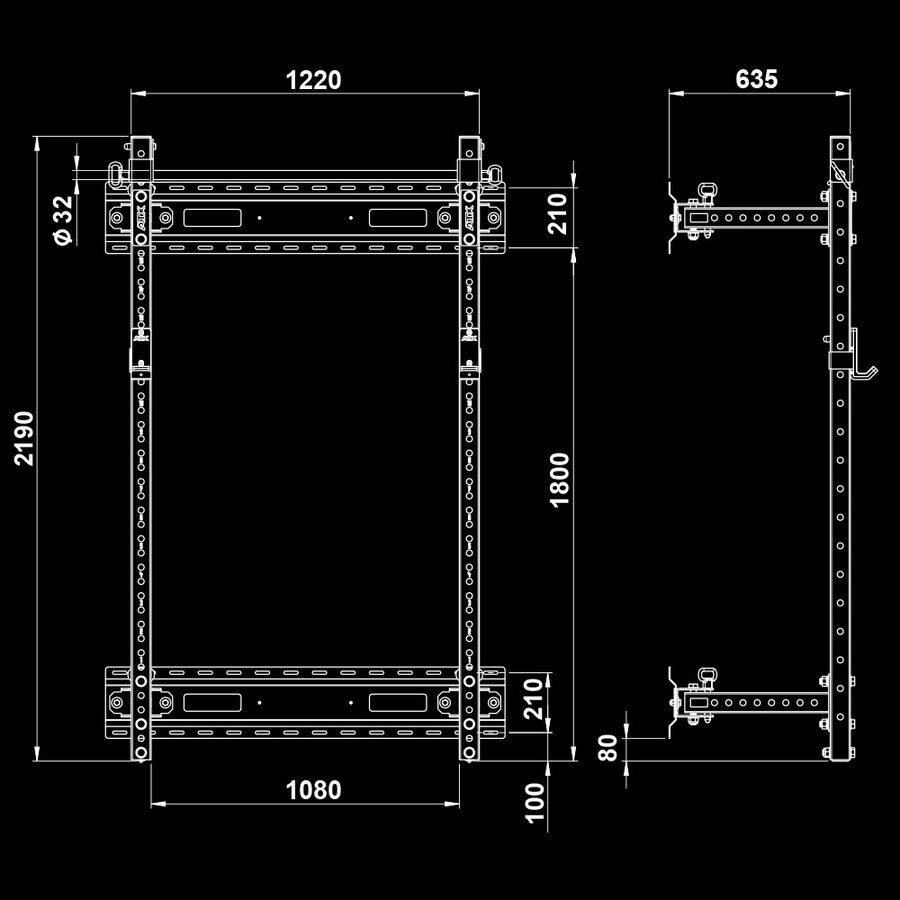 ATX® Fold Back Rack 750