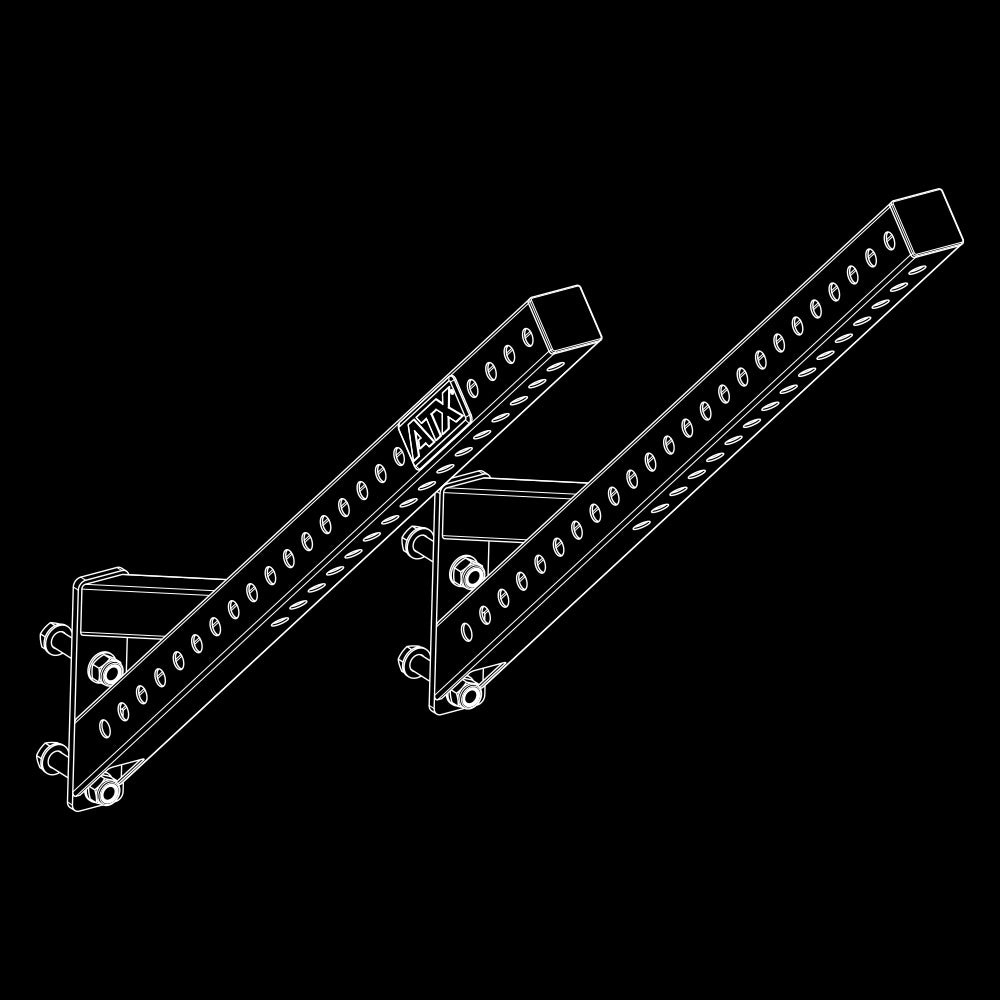 ATX® Flying Pull-Up Bar – 45° Extension Arm / Ausleger Isoansicht