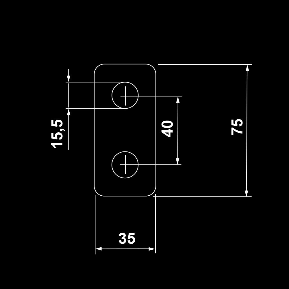 ATX® 5er Lochwand Haken Sets für ATX-MCR-780 Detail Maße