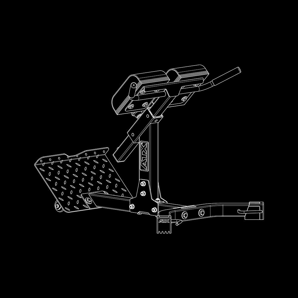 ATX® Hyperextension - Rückentrainer Isoansicht