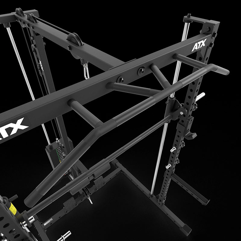 ATX® HRX-510 Complete Rack Set with Lat Pulldown Stackable Weights and Multipress - Height 196 cm