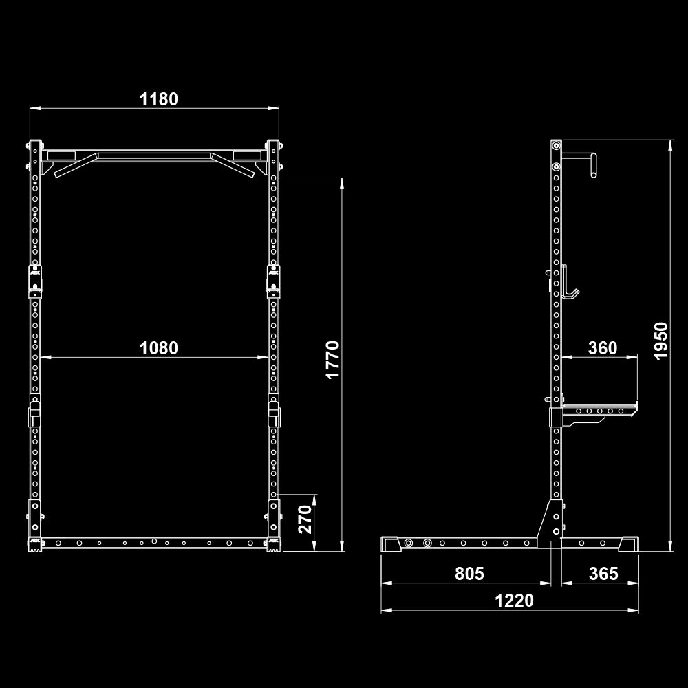 ATX® Half Rack 510 Maße