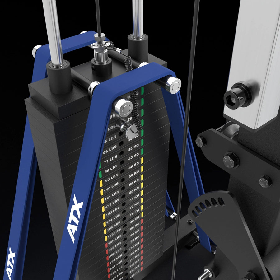 ATX® Half Rack 780 mit Latzug - Steckgewichte