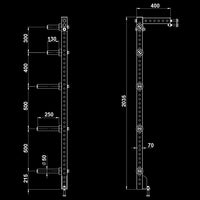 ATX® Half Rack 780 - Extension Maße