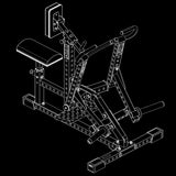 ATX® Lateral Row Machine - Rudergerät Isoansicht