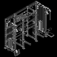 ATX® Querträger-Set inkl. Multipresse-Option Isoansicht