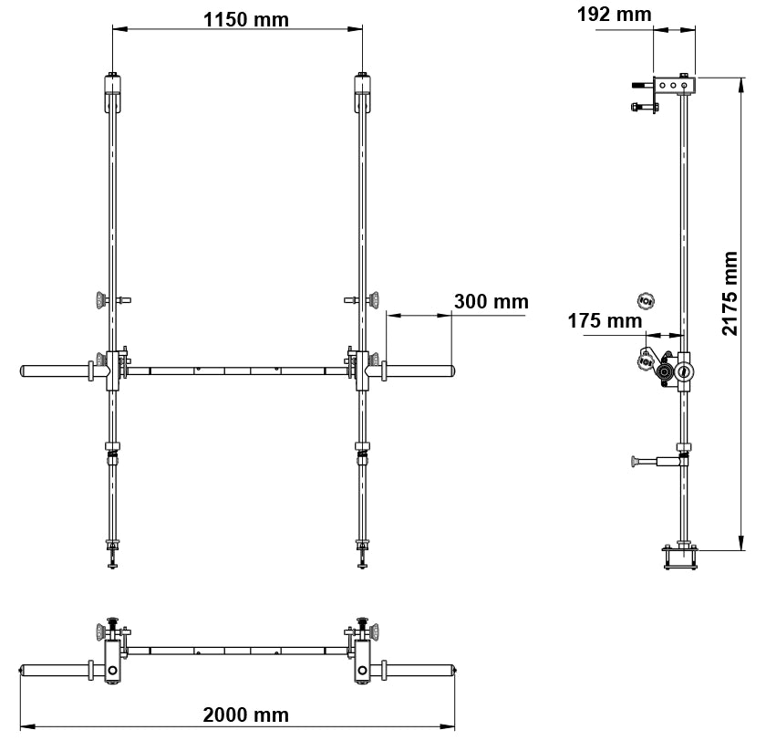 ATX® Multipresse - Option - MPA-780 Maße