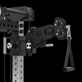 ATX® Multi Pull Half Rack mit 2 x 110 kg Steckgewichten hochfunktionelle JIB Arms
