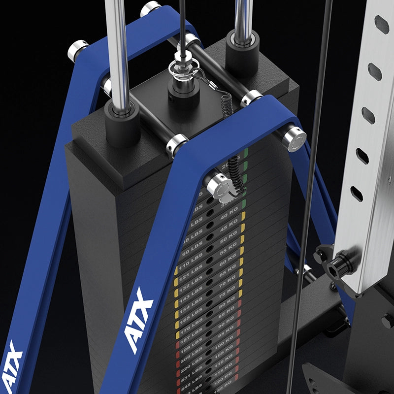 ATX® Multipresse-Rack 780 Komplettstation mit Latzugstation - 125 kg Steckgewichte