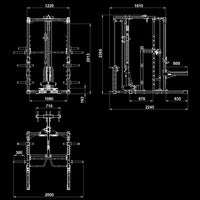 ATX® Multipresse-Rack 780 Komplettstation Maße