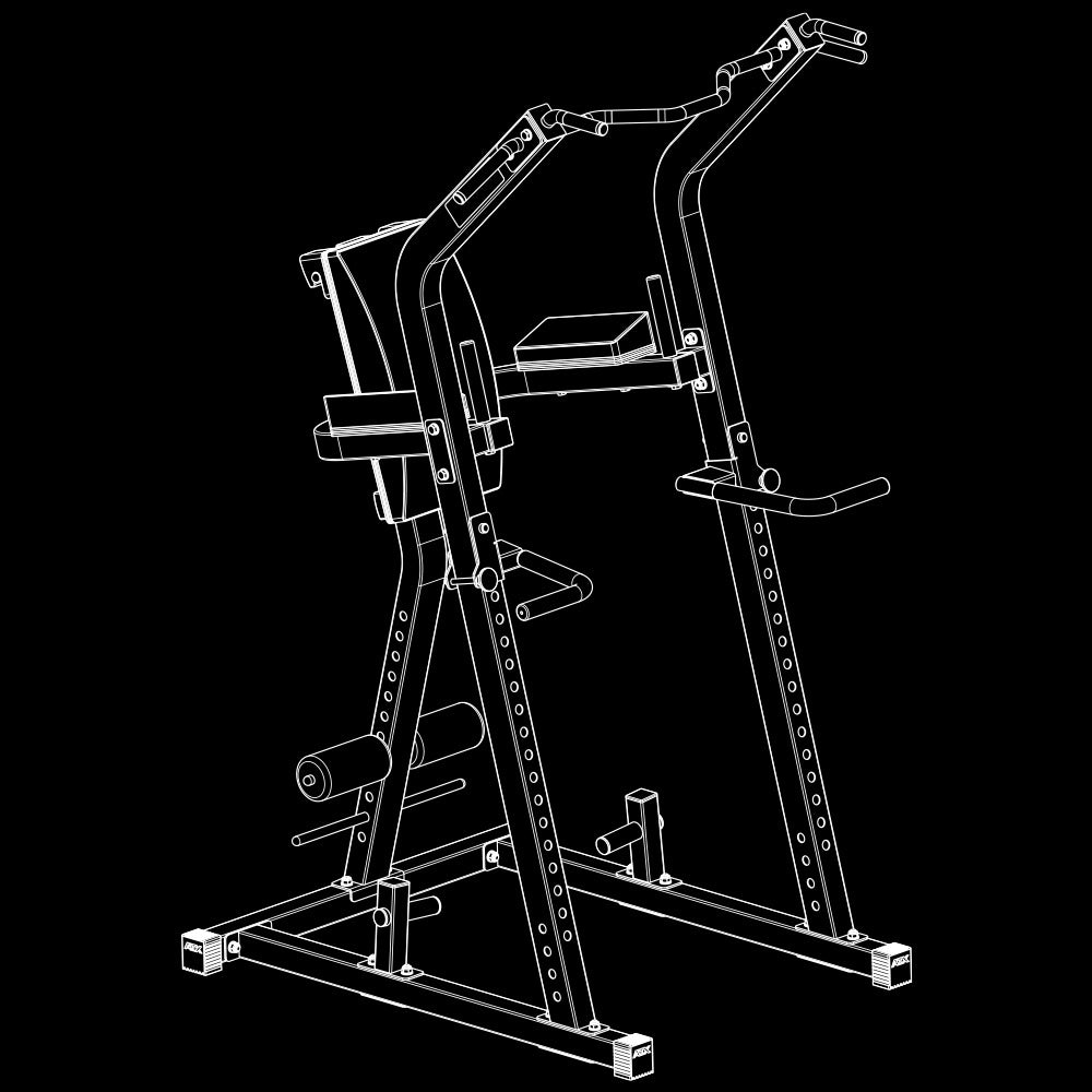 ATX® Multi Tower Fitness Tree Isoansicht