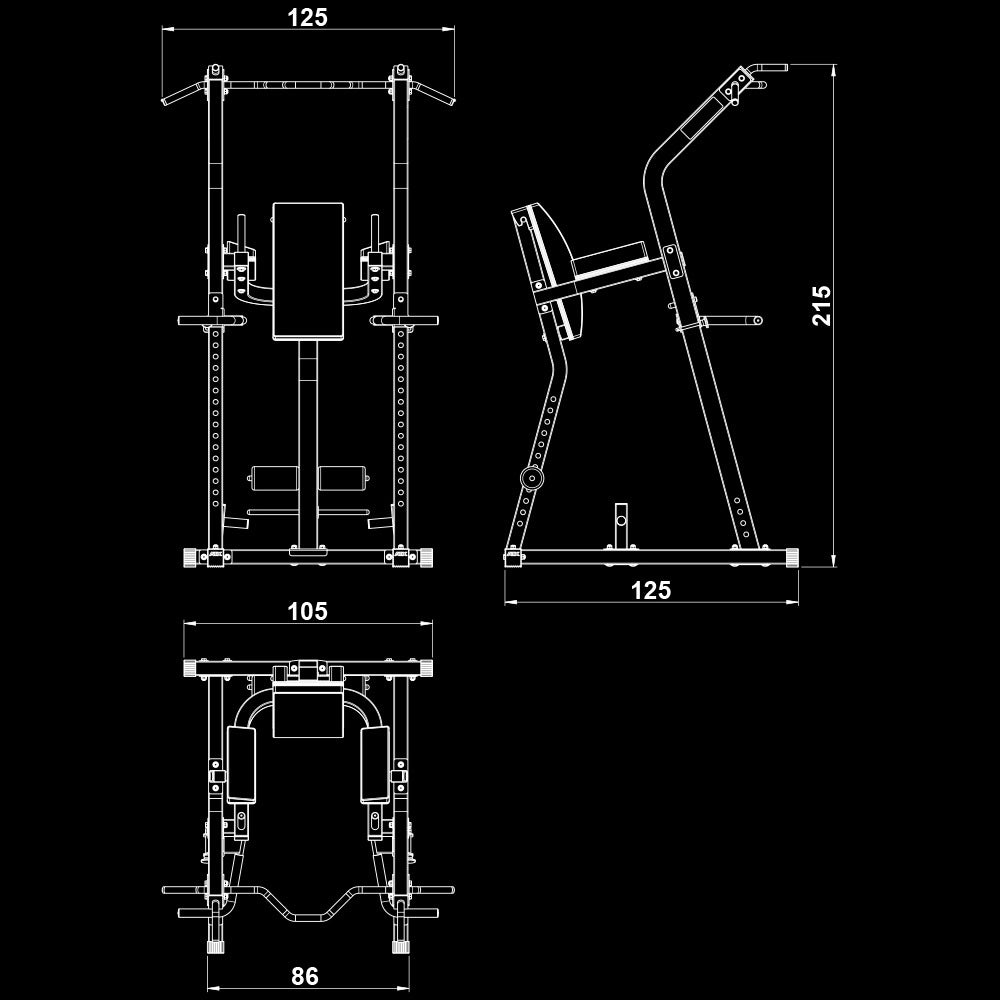 ATX® Multi Tower Fitness Tree Maße