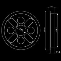 ATX® Magnetic Add-Weight / Magnetgewichte Maße 1 kg
