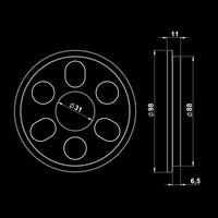 ATX® Magnetic Add-Weight / Magnetgewichte Maße 0,5 kg