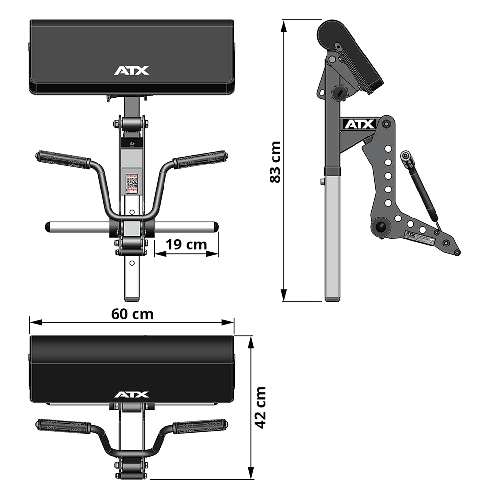 ATX® Bizep Curl Maschine für Multibänke
