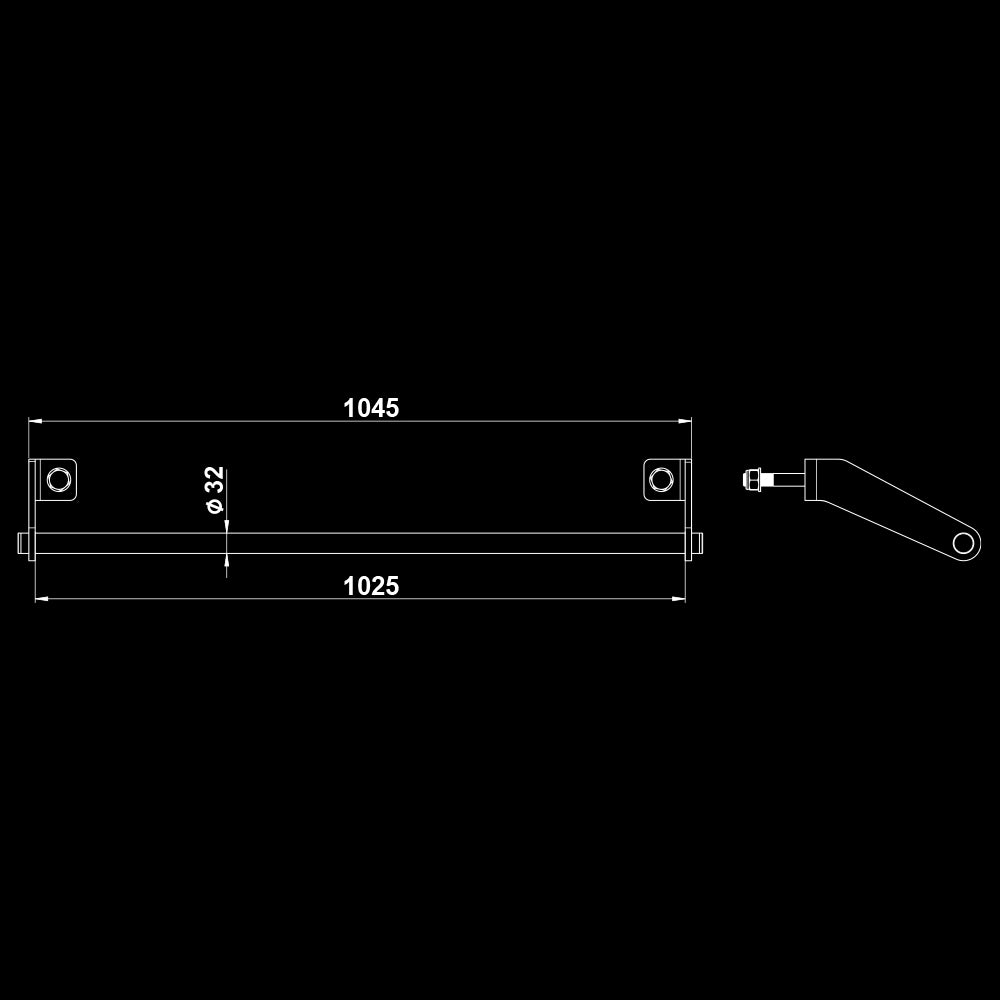ATX® RIG Add-On Pull-Up Bar Maße