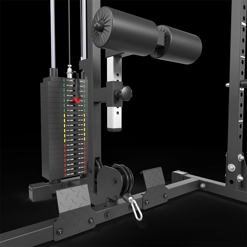ATX® Power Rack PRX-510-XS mit Latzug 100 kg Steckgewichte - Höhe 198 cm