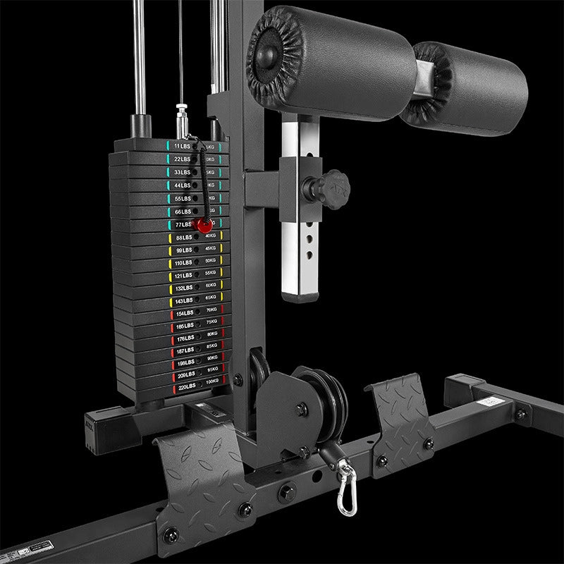 ATX® Power Rack 520 Komplettstation mit Latzugstation 100 kg Steckgewichte - Höhe 218 cm