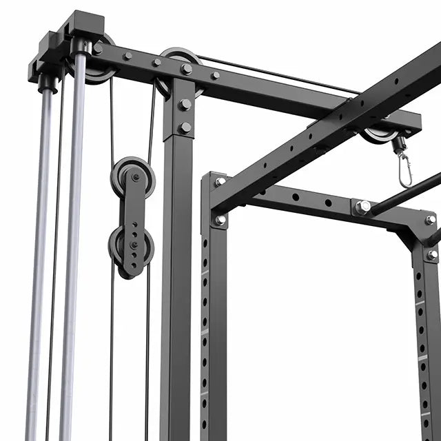 ATX® Power Rack PRX-520-XS mit Latzug 100 kg Steckgewichte kugelgelagerte Seilrollen