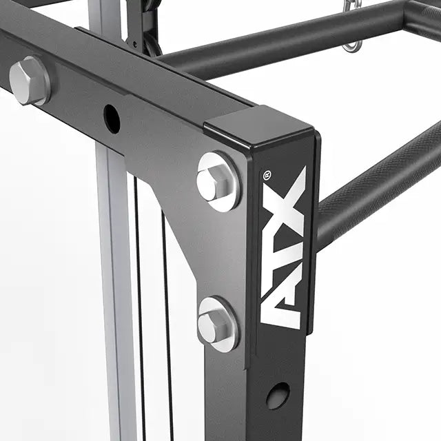 ATX® Power Rack PRX-510-XS mit Latzugstation Plate Load ATX-Logo