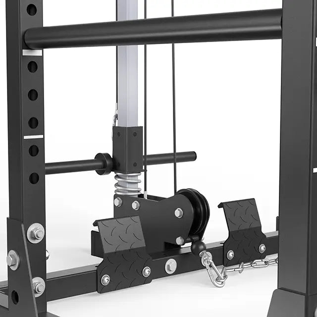 ATX® Power Rack PRX-510-XS mit Latzugstation Plate Load Fußstützen