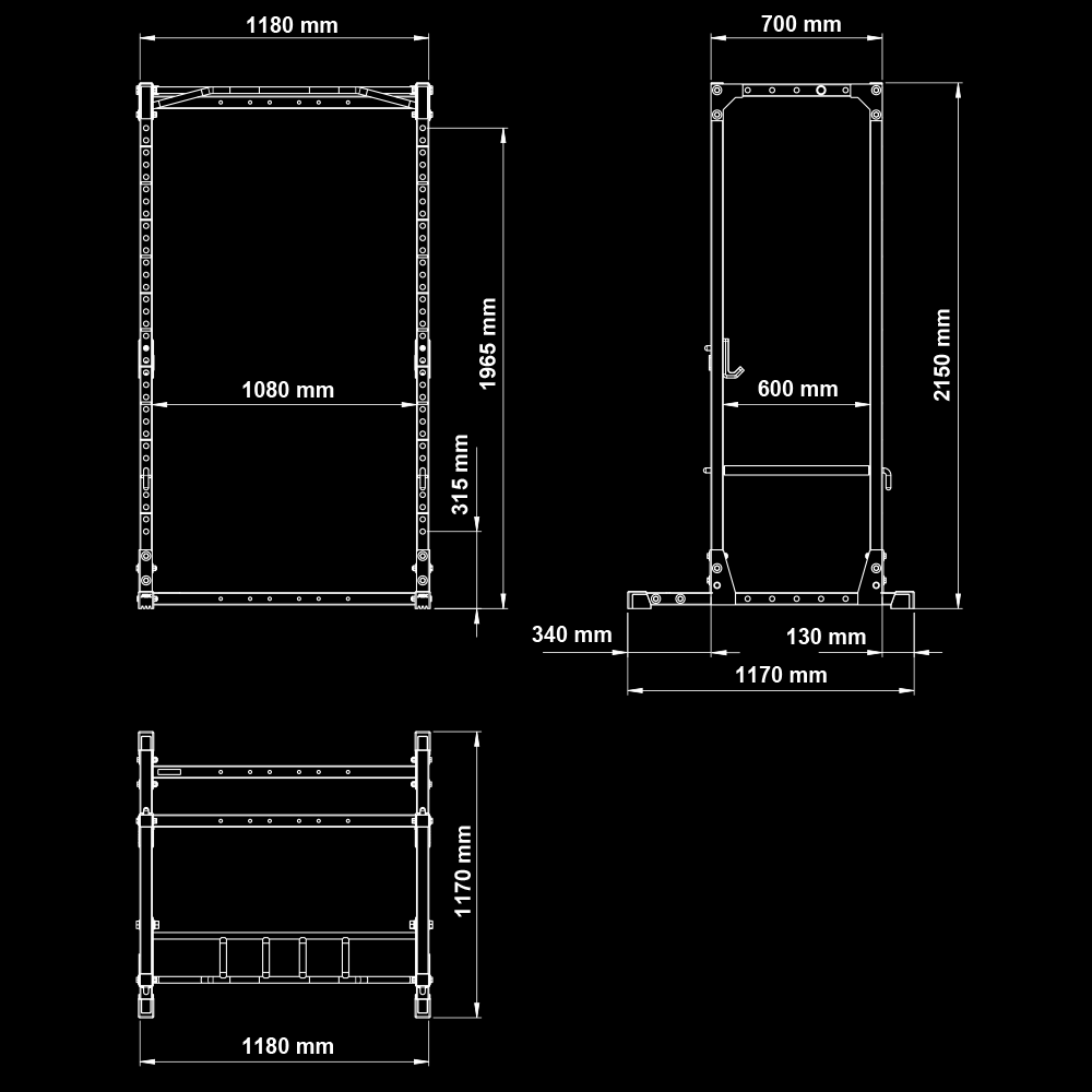 ATX® Power Rack 520 XS Maße