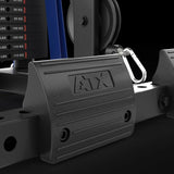 ATX® Power Rack 640/660 mit Latzug 115 kg Steckgewichte Fußstütze