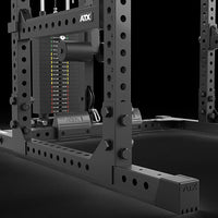 ATX® Power Rack 640/660 mit Latzug 115 kg Steckgewichte großer Cage