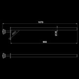 ATX® Straight Pull-Up Add-on Maße