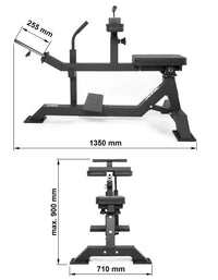 ATX® Seated Calf Raise - Wadenmaschine sitzend Maße