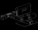 ATX® Sissy Squat Master Compact - Kniebeugentrainer Isoansicht