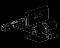 ATX® Sissy Squat Master Compact - Kniebeugentrainer Isoansicht