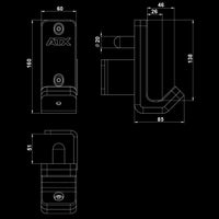 ATX® J-Hooks - MPX-500 Maße