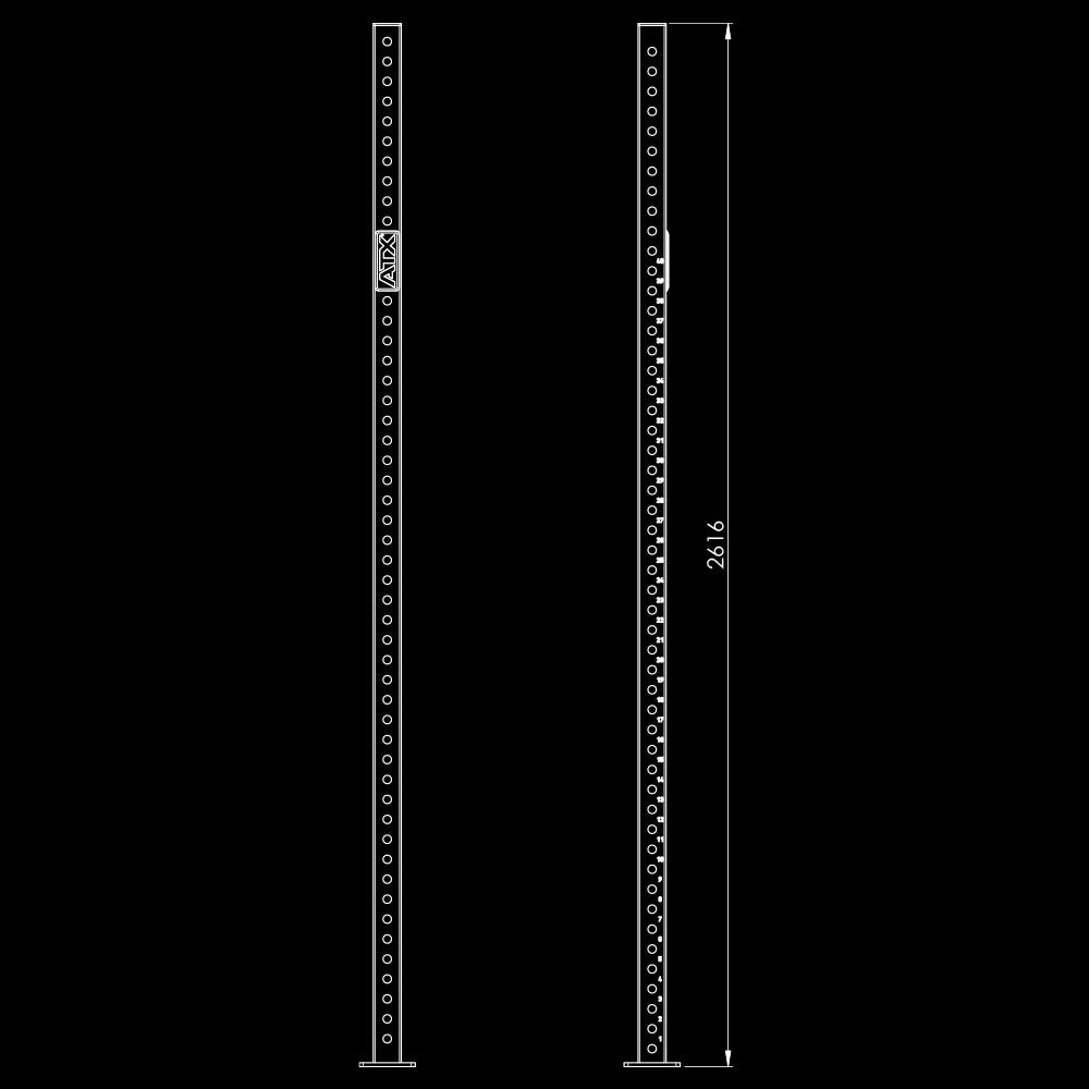ATX® RIG Upright Tube Maße